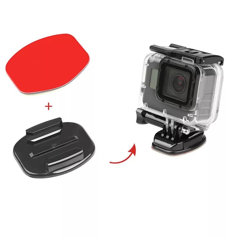 1 base reta com adesivo 3M para Gopro e câmeras de ação