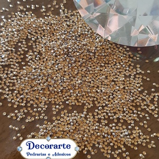 aprox 5.000 peças mini dome 1.5mm dourado e prata-atacadinho- pedrarias para adesivos e joias de unhas