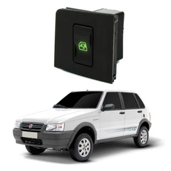 Botão Interruptor Vidro Elétrico Simples Uno Mille/Fiorino