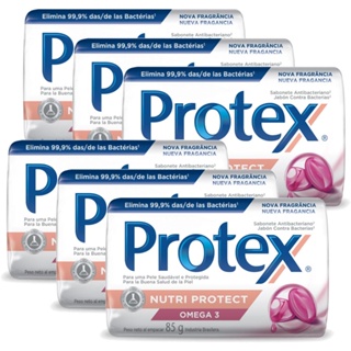 Kit Sabonete em Barra Protex Nutri Protect Omega 3 85g com 6 unidades em Oferta na Shopee
