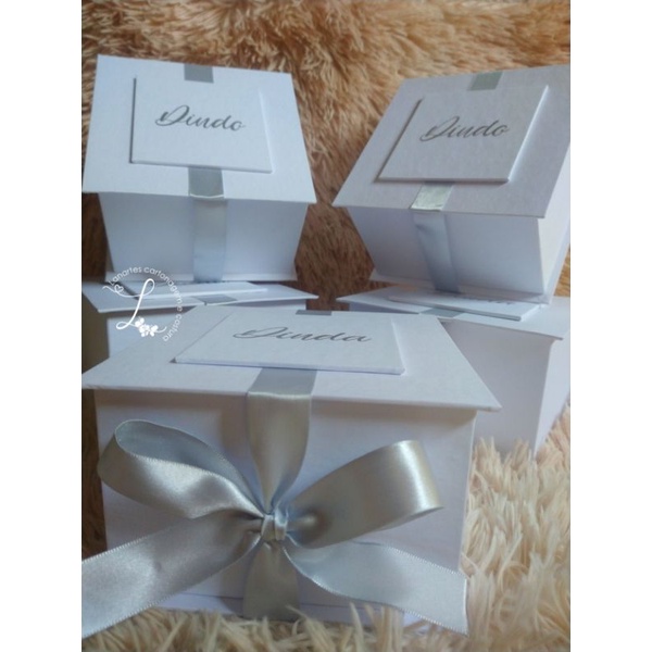 Caixa convite padrinhos de batismo