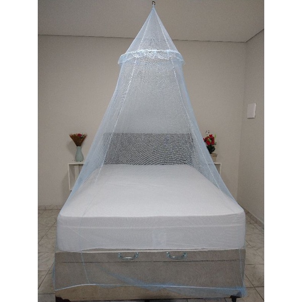 tela Mosquiteiro renda filó para cama de solteiro