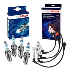 Kit Vela E Cabo Vela De Ignição Gol G4 1.0 2005 A 2013 Bosch