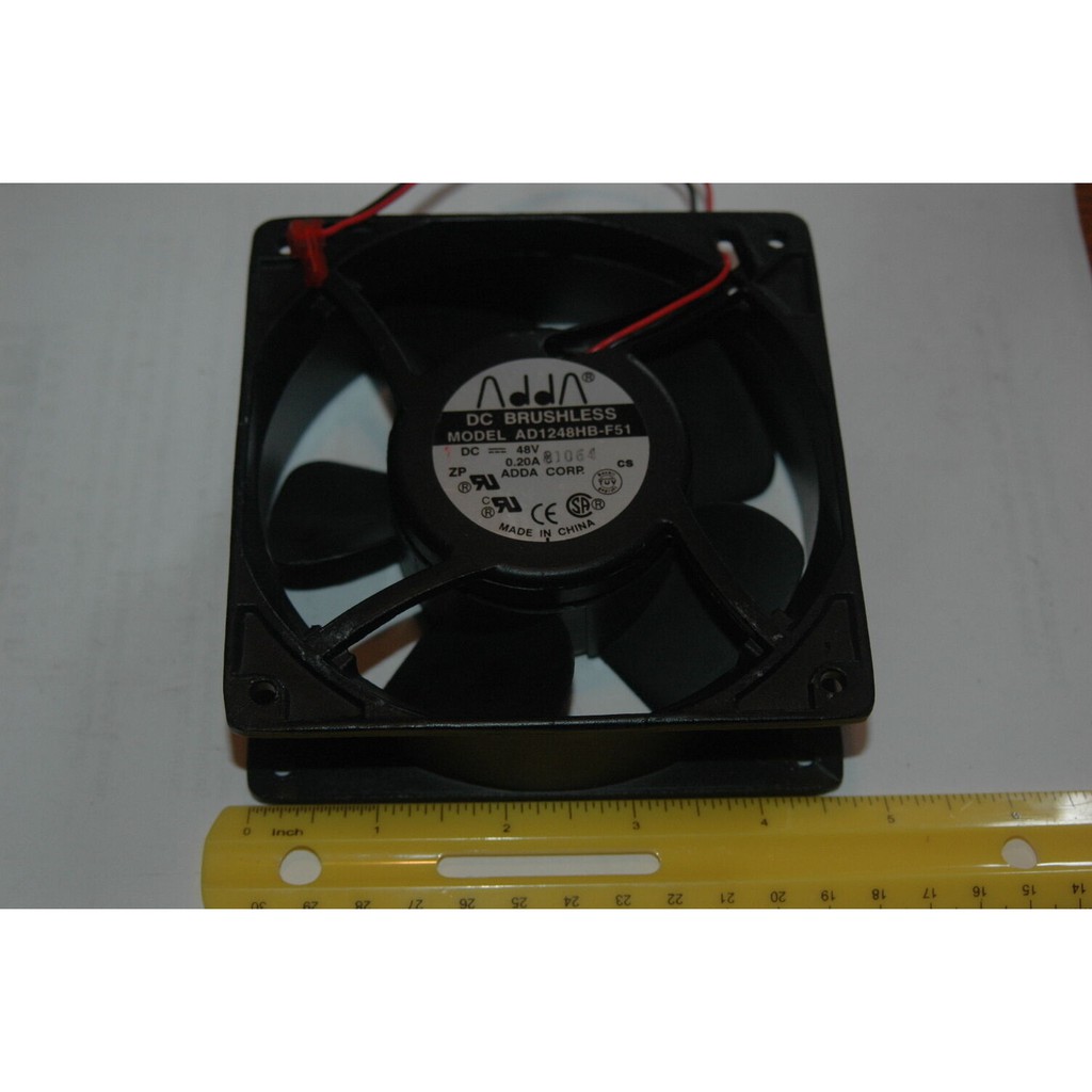 Fan 48v 0.12a Cooler Gabinete Industrial Rack Servidor Elevador Inversor Placa GPU Vídeo 120 x 120 x 25 mm Ball Bearing 48v 2200RPM