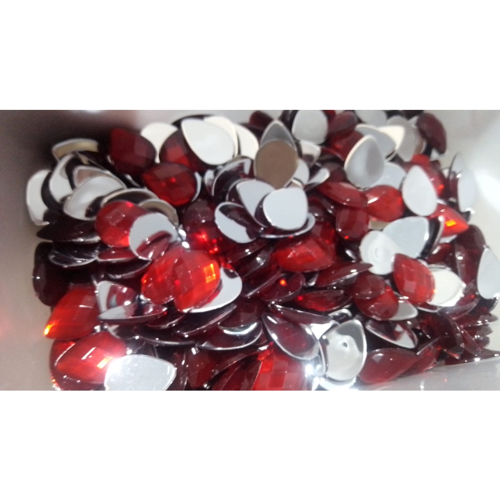 CHATON ( GOTA COLAGEM ) 13 X 18 mm VERMELHO