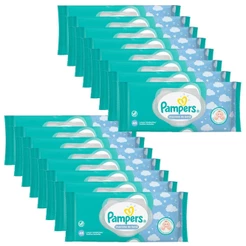 Kit Lenços Umedecidos Pampers Cheirinho de Bebê com 768 Unidades