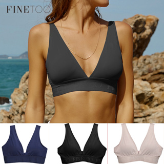 FINETOO Mulher Sexy Sutiã De Pescoço Em V Massagem Acolchoado Bralette S-XL Tops Roupa Íntima Feminina Sem Costas Para em Oferta na Shopee