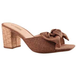 Tamanco salto médio Bloco estilo verão sandália feminina em Oferta na Shopee