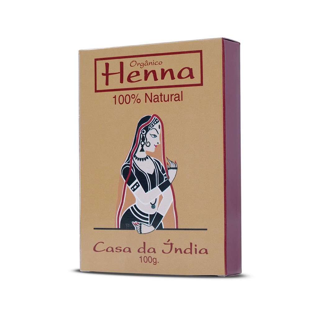 Henna Powder Indiana 100% Pura Casa da Índia Para Cabelos | Shopee Brasil