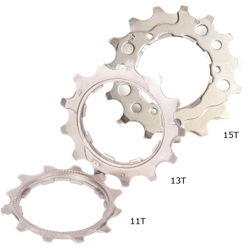 Kit Cog Pinhão 11t + 13t + 15t P/ Cassetes Shimano Sram Surace K7 12v