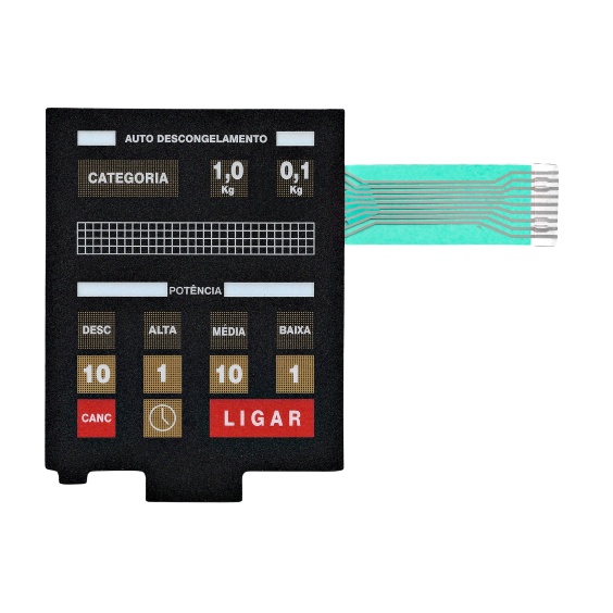 Membrana Teclado Para Microondas Panasonic Nn 7777 Nn 7775 Igual Brastemp Bmp 61