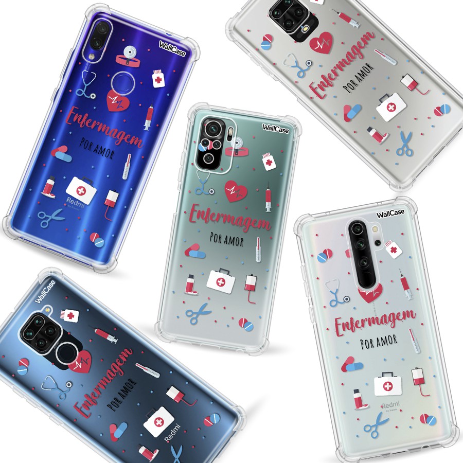 Capinha de Celular Cp27 Profissão Enfermagem Para Xiaomi Redmi Note Mi Poco 7 8 9 10 11 12 13 M3 M4 X3 X4 X5 Pro Lite