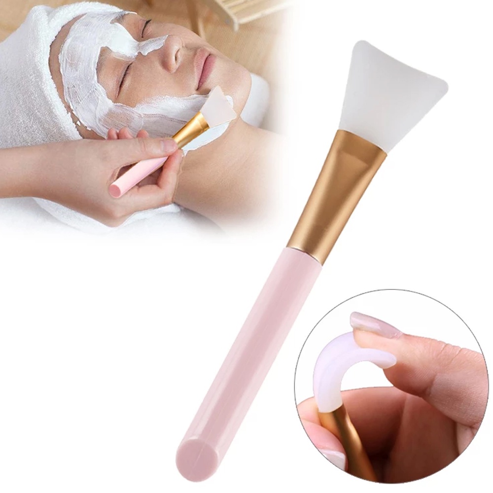 Pincel espátula de Silicone, para aplicar mascara facial, aplicação uniforme Cores Sortidas