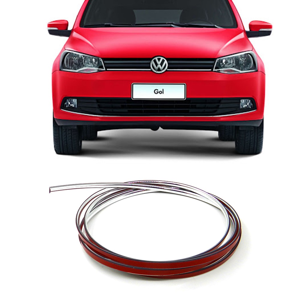 Friso Cromado Parachoque Grade Gol Saveiro Voyage G6 em Oferta na Shopee