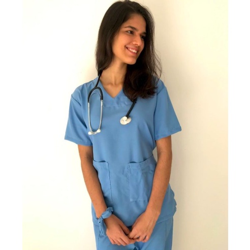 Conjunto Scrub BASIC Marcela + Xuxinha, Opção Sem Bordado