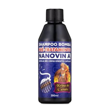 Nanovin A Shampoo Bomba Krina De Cavalo 300ml Cresce Cabelo