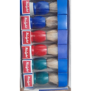 Pincel De Barbear cx c/ 6 unidades / pelos macio produto novo .. material plastico, madeira,fibras sintética e cerdas naturais.