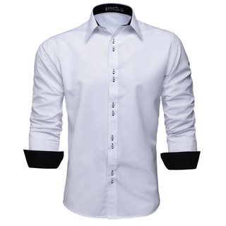 camisa social branca e preta