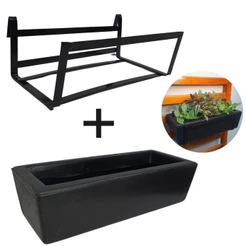Suporte de ferro com Jardineira Plantas Suspensas Jardim Vertical
