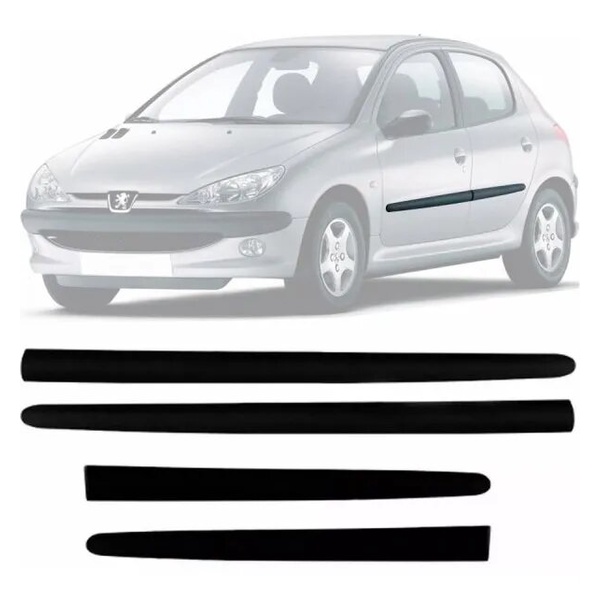 Kit Frisos Laterais Peugeot 206 207 Hatch Sedan Sw 4 Portas