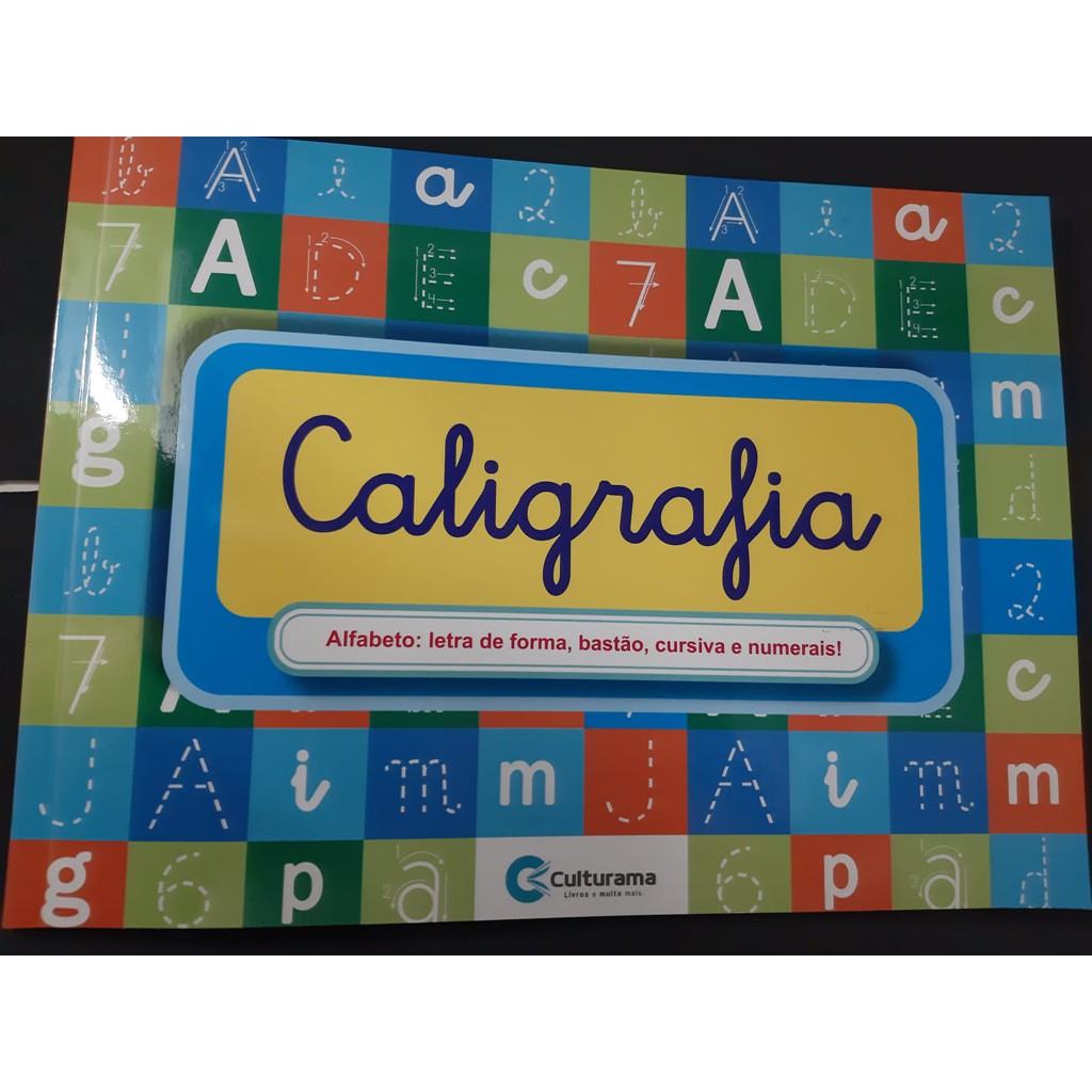 Livro Super Caligrafia Completa - Alfabeto Letra De Forma, Cursiva=48 paginas
