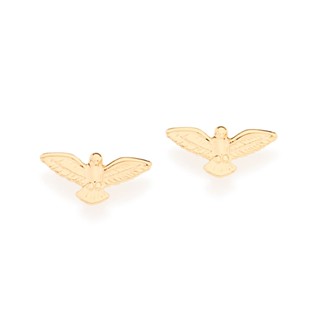 Brinco Rommanel espírito santo folheado a ouro 18k - 526053 em Oferta na Shopee