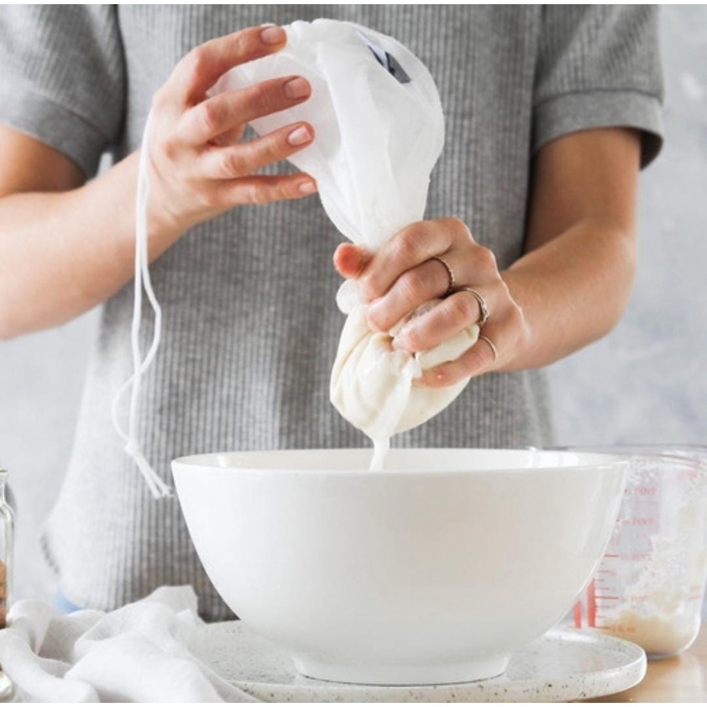 Coador de Voal Para Leite Vegetal Kefir Suco Verde Kombucha Chás em Geral