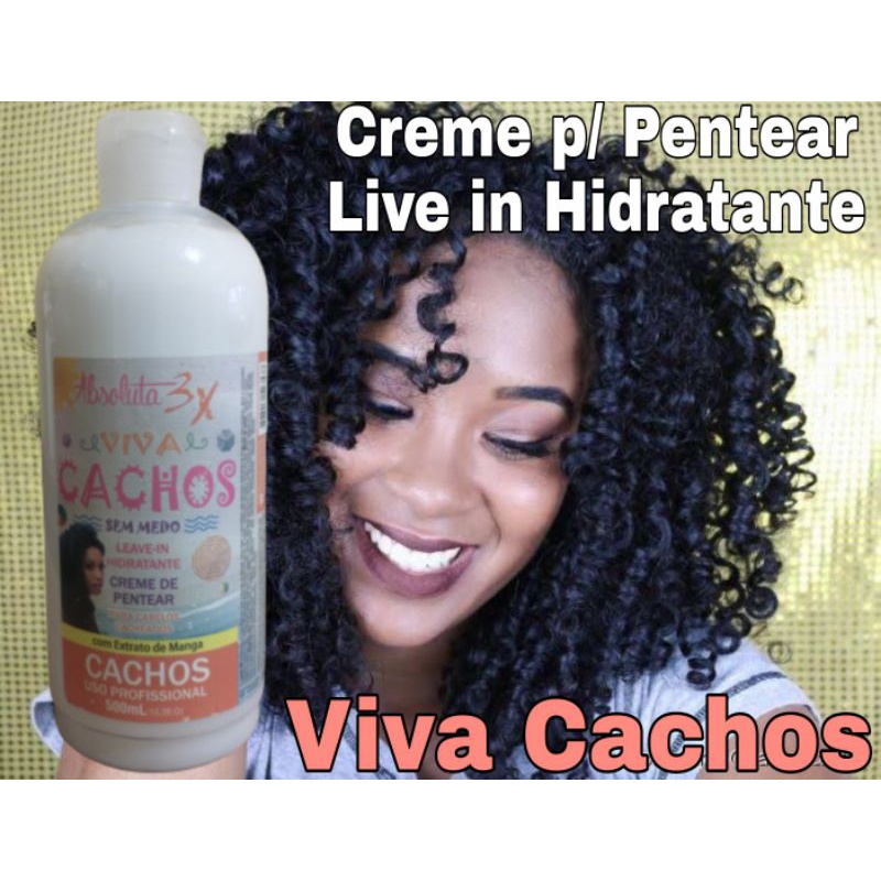 Creme De Pentear Hidratante Live In Viva Cachos Ml Shopee Brasil