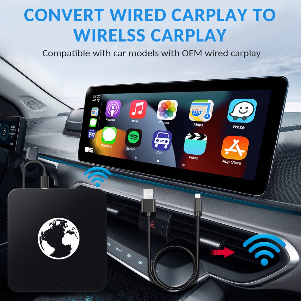 CarPlay Sem Fio De Alta Qualidade Para ios Auto Navegação player USB