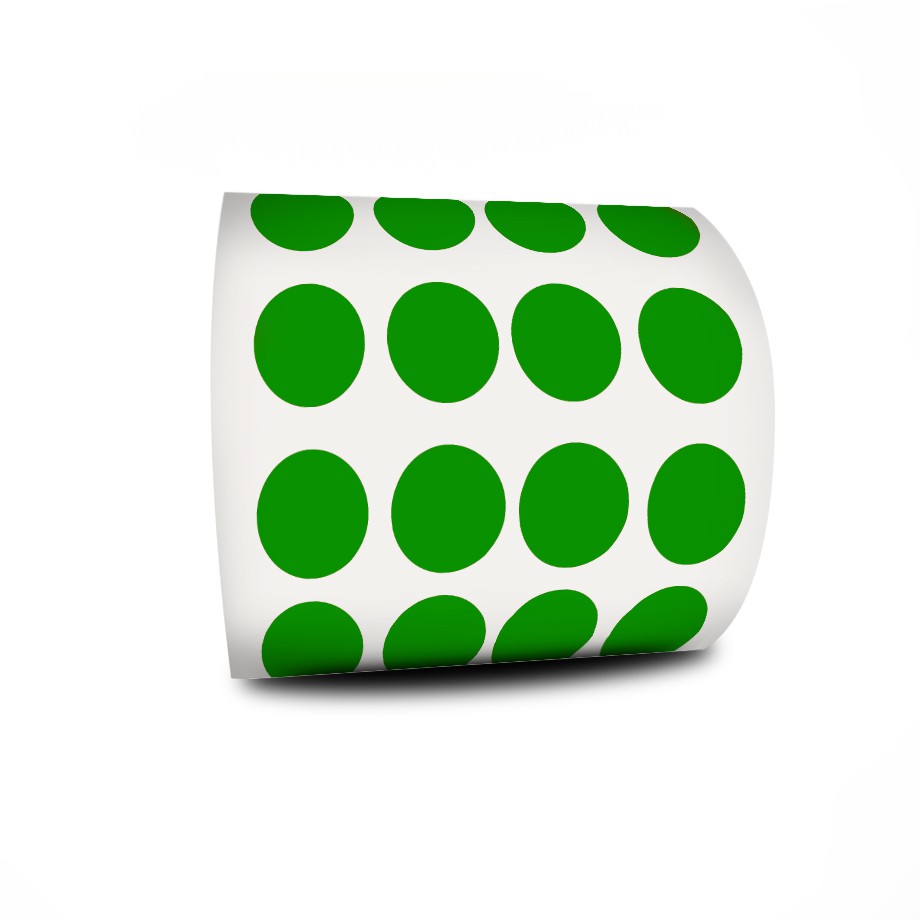 Etiquetas Adesivas Bolinha 1,2Cm 1000 Etiquetas Verde