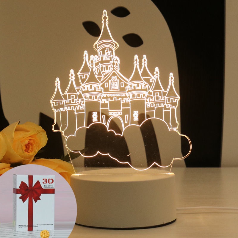 3D Lamp Brinquedos Abajur de mesa de cabeceira à noite presente de  aniversário garota namorada criativa presente de Natal para namorado garota  sênior | Shopee Brasil