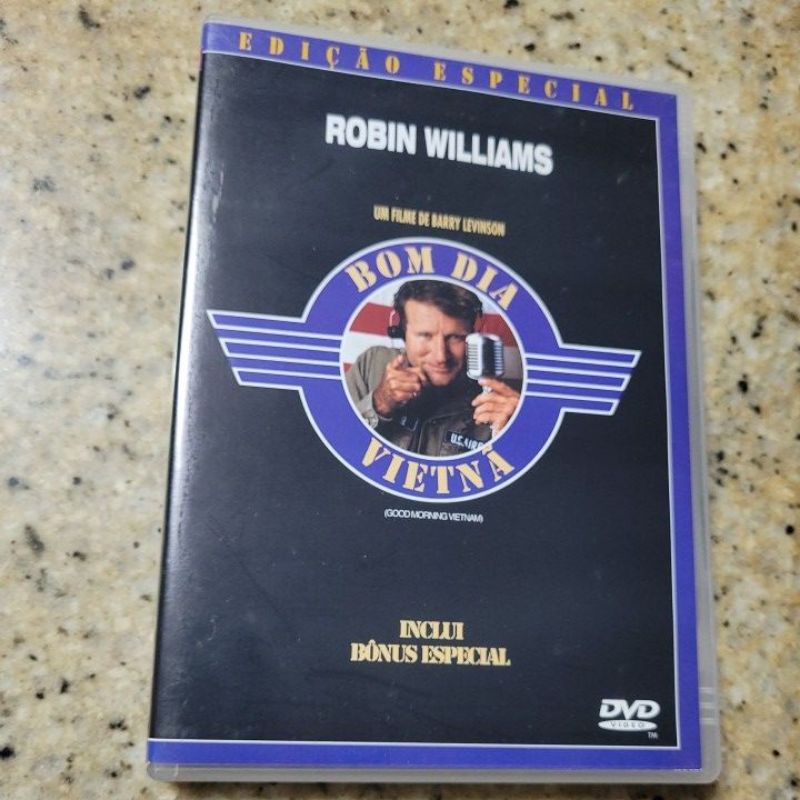 Dvd 'Bom Dia Vietnã 'Robin Williams. | Shopee Brasil