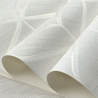 Papel de Parede Vinílico Importado Alto Relevo Rolo 10m x 53cm + Cola Inclusa - Geométrico Perolado com Nuances Dourado em Oferta na Shopee