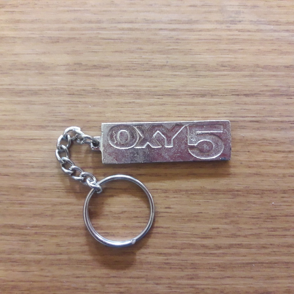 Chaveiro Antigo  Usado De Metal OXY 5 E OXY 10 Original Da Época