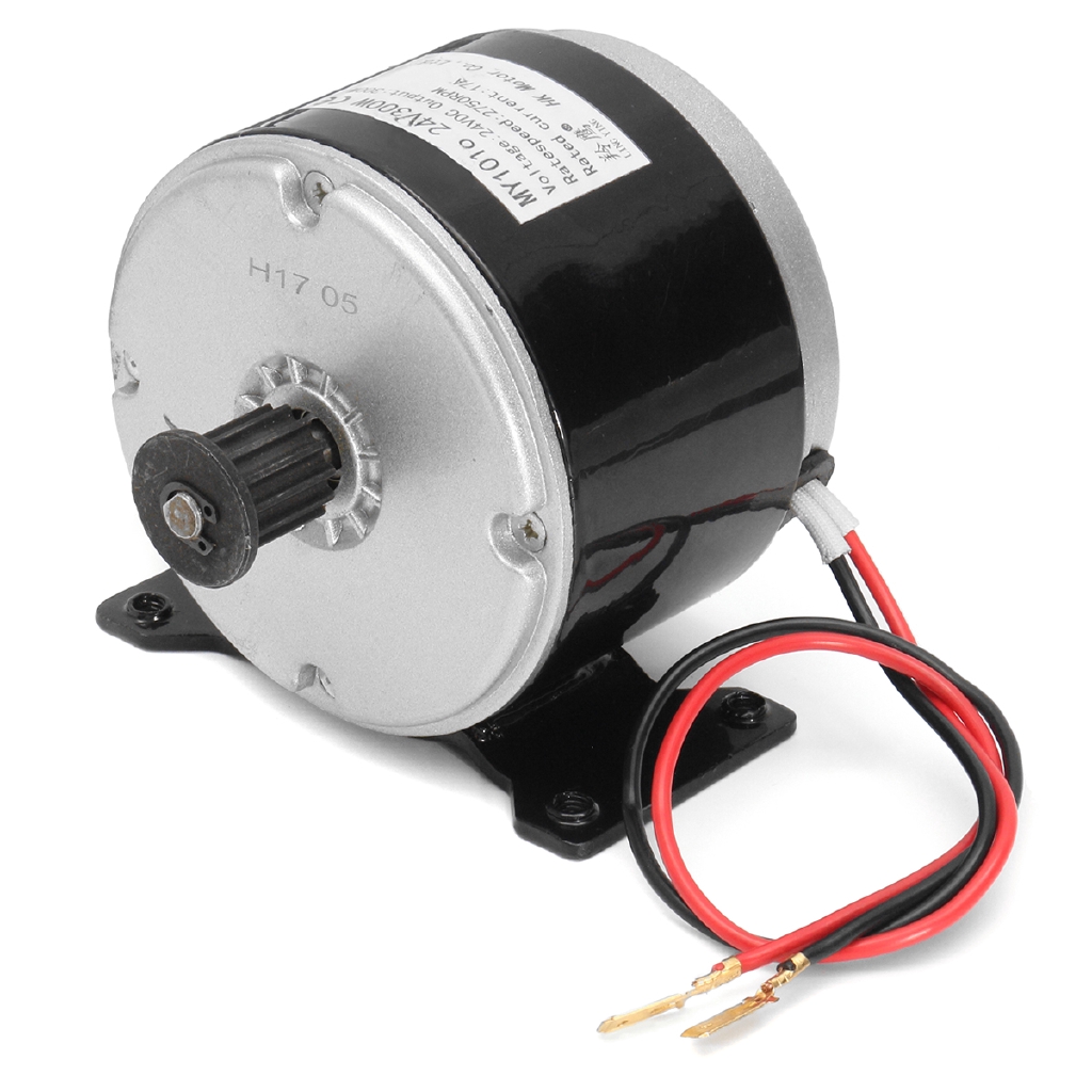 Motor Elétrico 300W 24V DC Escovado 2750RPM Para E Bike Scooter Go Kart MY1016