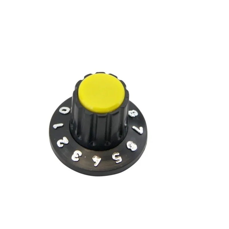 KNOB AMARELO NUMERICO 24MM X 19MM