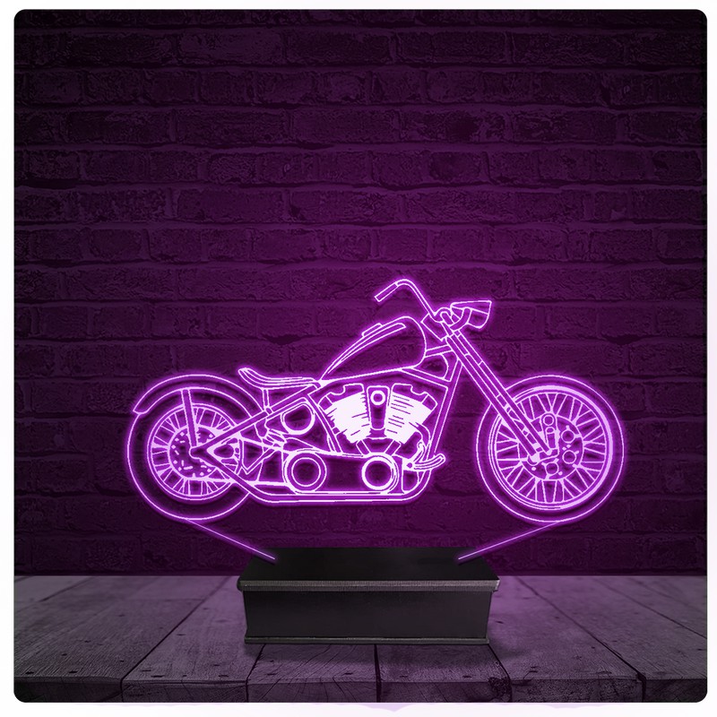 Luminária e Abajur Acrílico Led - Moto Custom