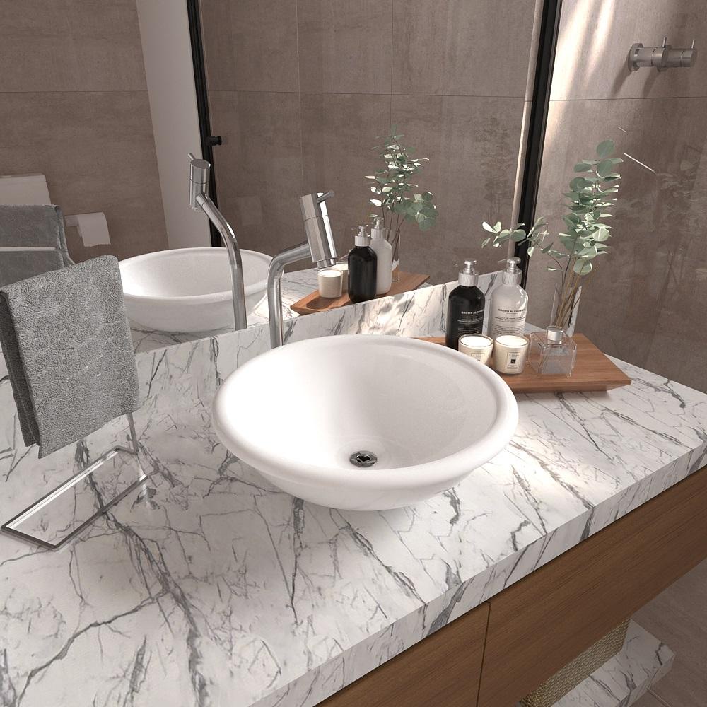 Kit Cuba de Apoio Lume com Válvula ABS e Torneira DL08 em Oferta na Shopee