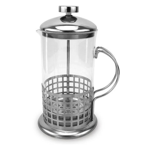 Prensa Francesa Cremeira Cafeteira Francesa Café Aço Inox e Vidro 350ml, 600ml e 800ml