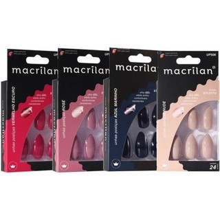 Unha Posticas Formato Stiletto & bailarina (24 unhas)- Macrilan