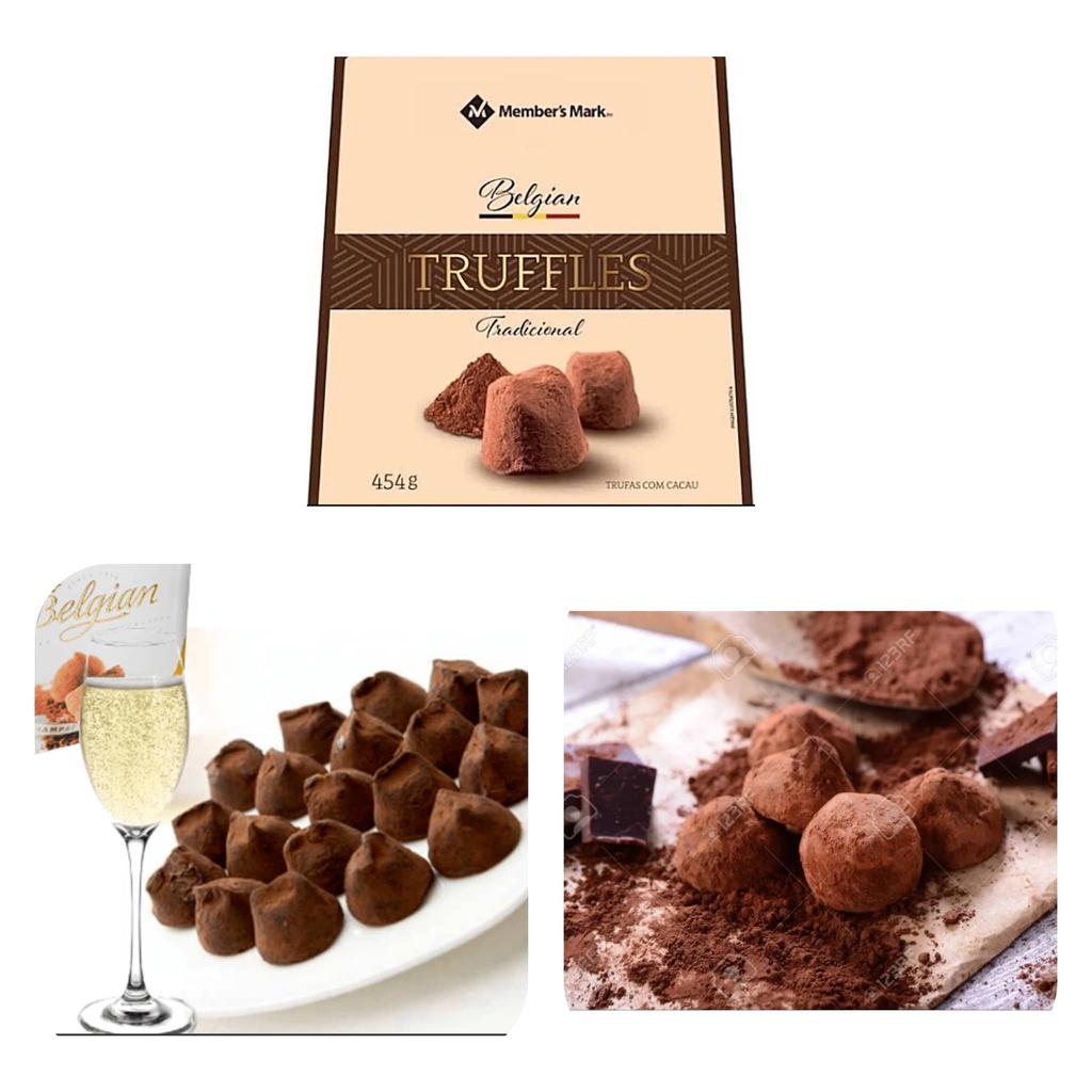 Trufa Importada Chocolate Belga Tradicional Belgian - 454g Member's Mark |  Shopee Brasil