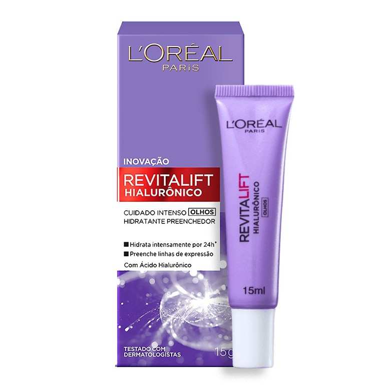 Contorno Dos Olhos Revitalift Hialurônico Loréal Paris 15g - 1 Unidade em Oferta na Shopee