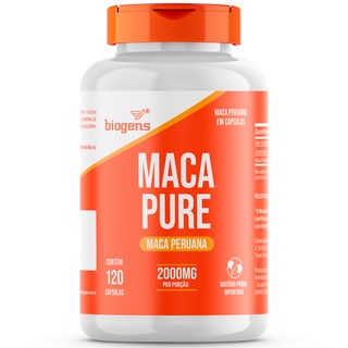 Maca Peruana Pura 120 Cápsulas, Maca Pure, Biogens