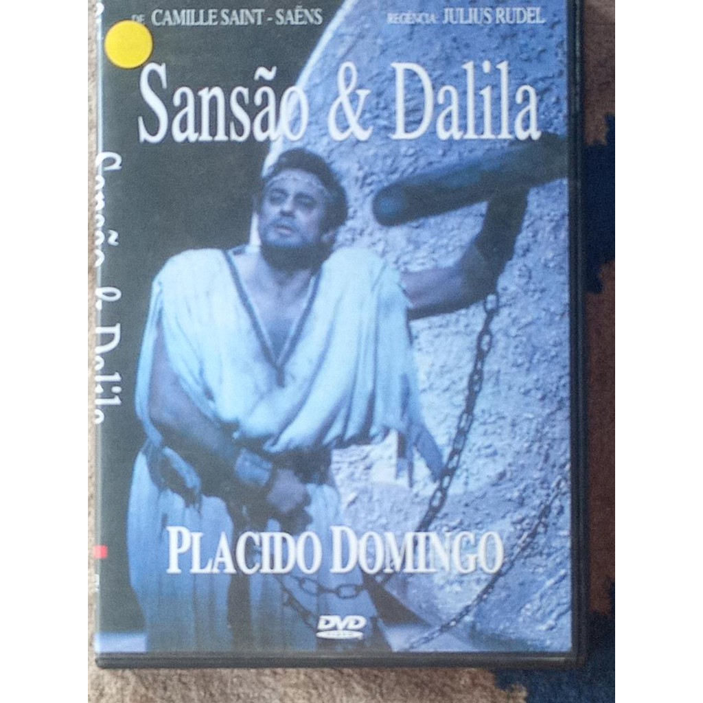 DVD SHOW Sansão E Dalila - Placido Domingo E Shirley Verret