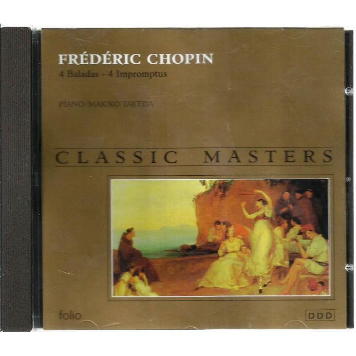 1084 Mcd- Cd Original 1997- Classic Master- Frédéric Chopin- 4 Baladas- 4 Impromptus