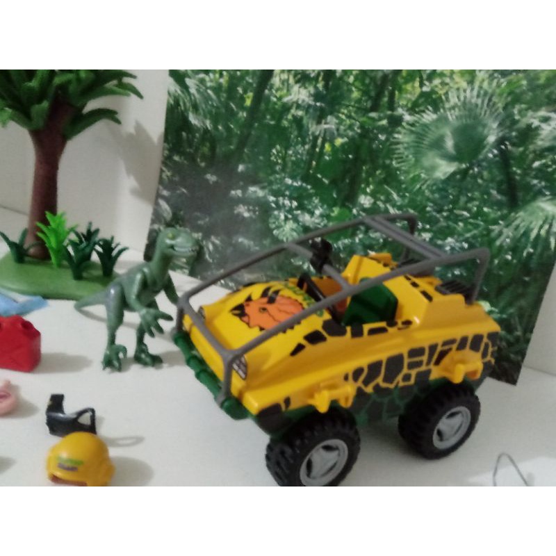 Set Playmobil Jeep Saurus Geobra 2003. Shopee Brasil