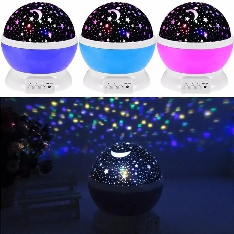 Luminária Projetor Estrela 360º Galaxy Abajur Star Master LPZ