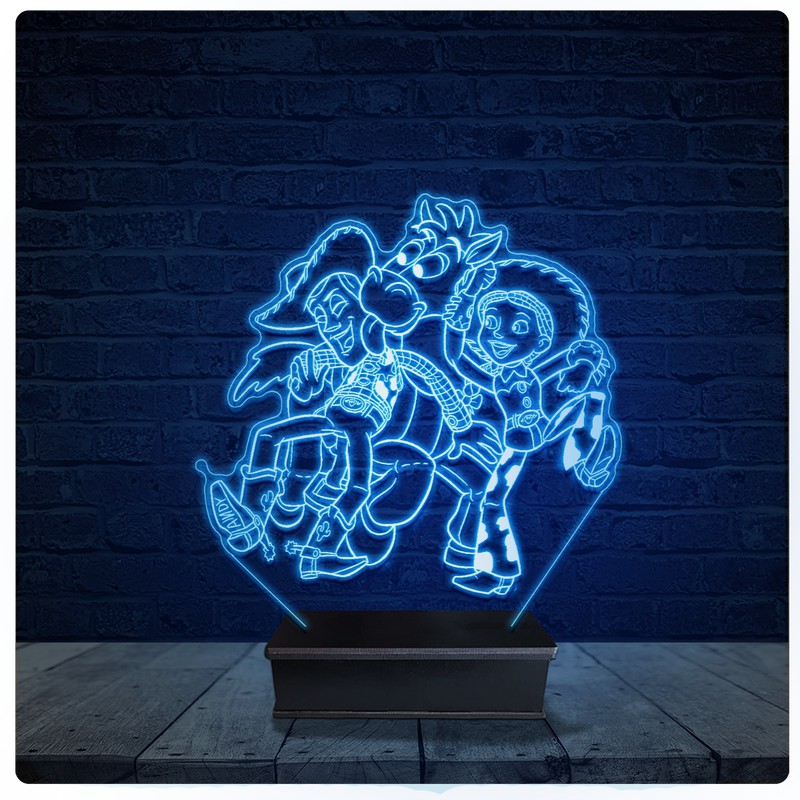 Luminária Led Acrilico Abajur - Woody Toy story 02