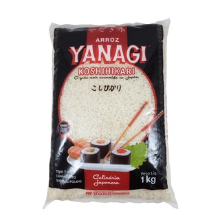 Arroz Japonês Yanagi Koshihikari Curto 1Kg