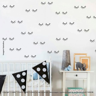 64 Adesivos Decoração De Parede Cílios em Oferta na Shopee